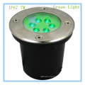 Alibaba express led inground light 7w ip67 waterproof led underground light green source for beautiful scence